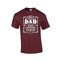 Number 1 Dad Genuine Legend Inspiring Father's Day Fatherhood Role Model Short Sleeve Mens Graphic T-Shirt