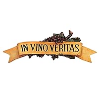 Design Toscano AH22245 In Vino Veritas Wall Plaque,Full Color