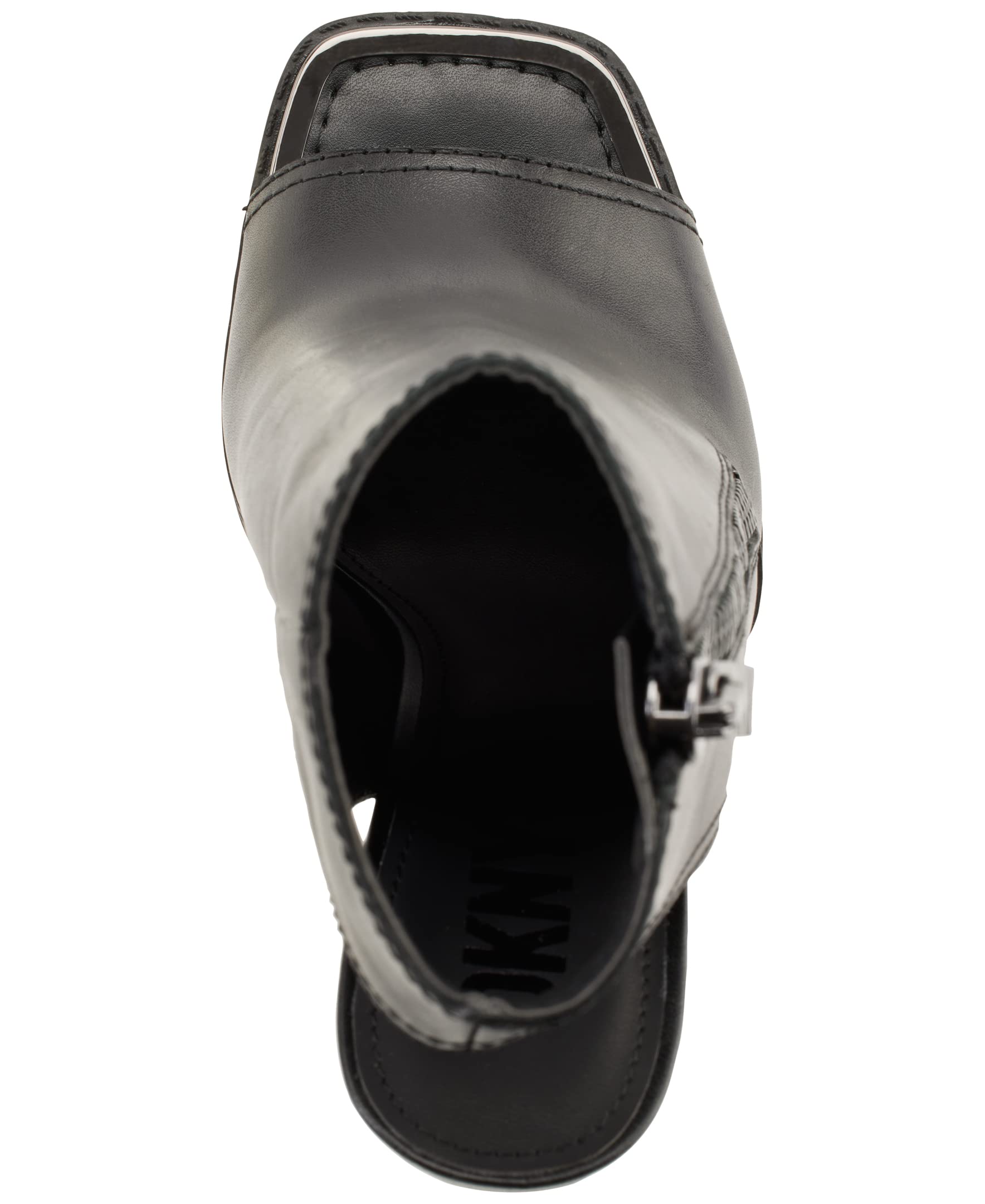 DKNY Women's Open Toe Rubber Sole Heeled Sandal Bootie Fashion Boot