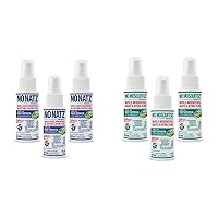 No Natz and No Mosquitoz Botanical Bug Repellents, Hand-Crafted and DEET-Free, Non-Greasy Formula, 2 Ounce Spray Bottles, 3-Pack