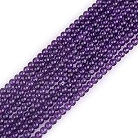 GEM-Inside 95pcs 4mm AA Dark Purple Seed Beads Amethyst Beads for Jewelry Making 15