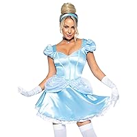 Women's 3 Pc Storybook Cinderella Costume