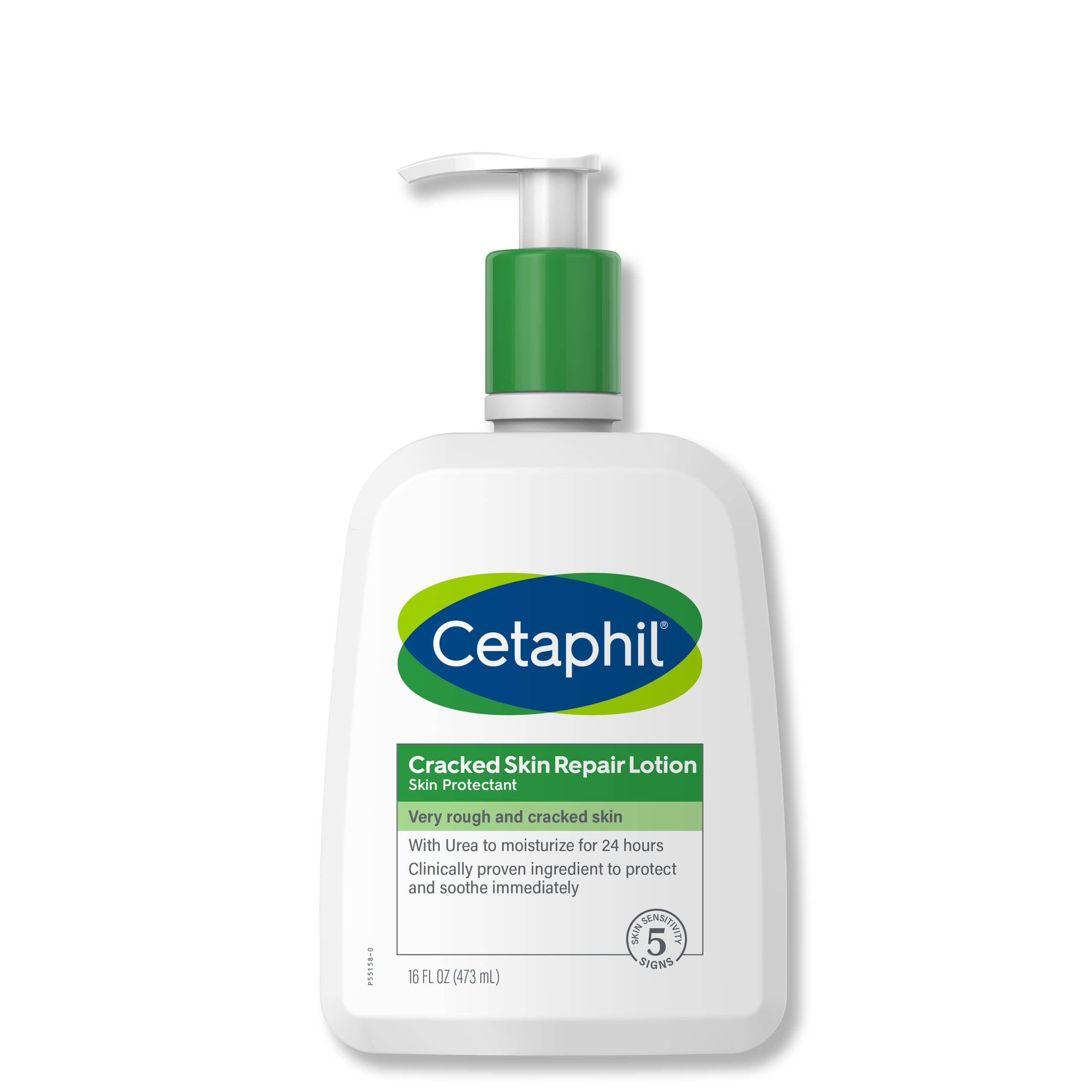 CETAPHIL Cracked Skin Repair Lotion, 16 oz, For Very Rough & Cracked, Sensitive Skin, 24 Hour Hydration, Protects & Hydrates Cracked Skin, Hypoallergenic, Fragrance Free