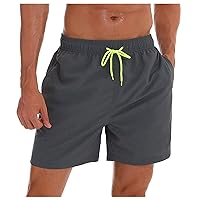 Men's Swim Trunks,Board Shorts with Gradient Print Swimsuit Trunks Quick Dry Beach Shorts Swimwear Bathing Suit