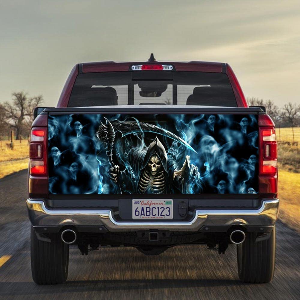 Mua Car Decals - Halloween Skull Grim Reaper Vinyl Wrap - Horror ...