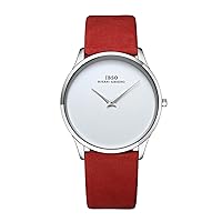 Luxury Ultra Thin Quartz Watches for Men Genuine Leather Strap Brand Wrist Watch 2219G