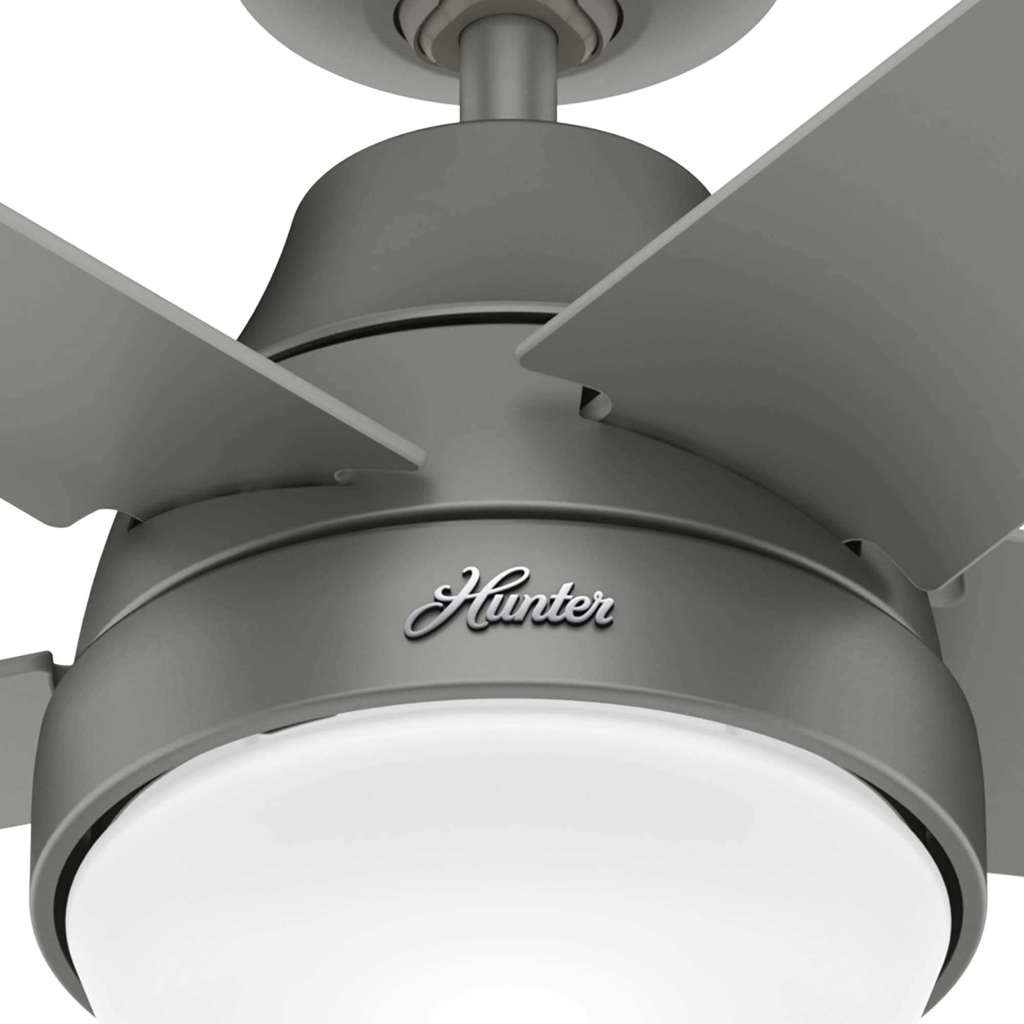 Hunter Fan Company 51315 Aerodyne Ceiling Fan, 52, Matte Silver