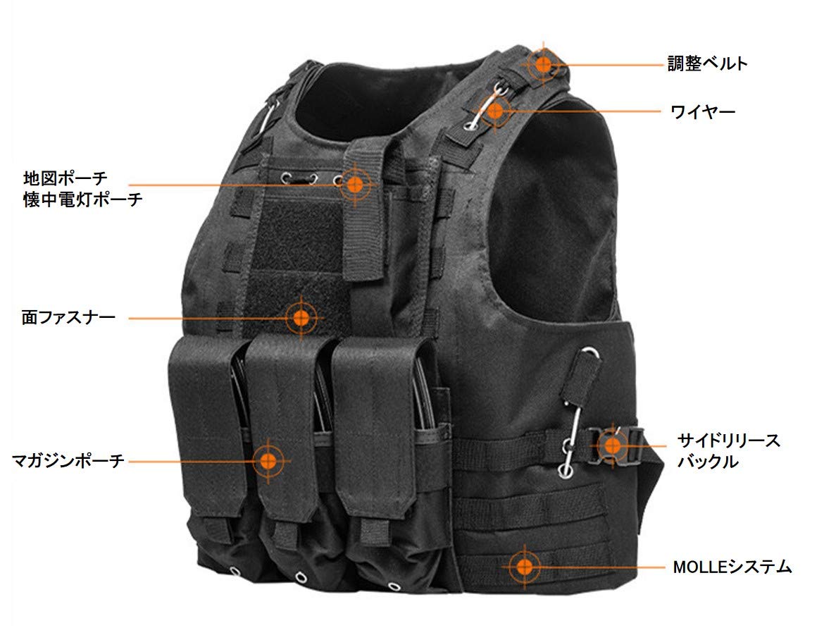 Quick Release Tactical Vest Outdoor Molle Hunting Vest Adjustable Modular  Gear For Training Gaming  Fruugo KR
