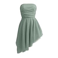 Summer Dress Plus Size Sexy Skew Strapless Party Dinner Dress Puffy Long Sleeve Prom Dress