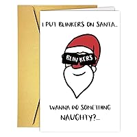 Humorous Christmas Cards For Adult, Funny Christmas Gift for Husband Wife Girlfriend BoyFriend, Naughty Adult Christmas Gift Card For Her, For Him, Adult Christmas Cards With Envelope