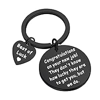 TGBJE New Job Gift Congratulations On Your New Job Keychain Best Of Luck Keychain Coworker Leaving Gift