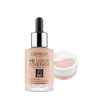 Catrice | HD Liquid Coverage Foundation 20 & Under Eye Brightener 10 Light Rose | Full Coverage Makeup | Vegan & Cruelty Free
