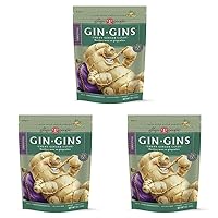 GIN GINS Original Ginger Candy by The Ginger People – Individually Wrapped Healthy Candy – 3 oz Bag – Pack of 3