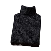Winter Warm Sweater Men' Turtleneck Slim Soft Fleece Pullover Solid Knitted Plus Thickening Men