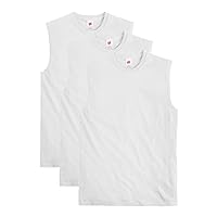 Hanes Men's Essentials Midweight T Pack, Cotton Muscle Tank Shirts, 3-Pack