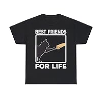 Best Friends Cat T-Shirt, Unisex Adult, Funny Gift Black