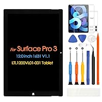 Screen Replacement for Microsoft Surface Pro 3 LCD Display 1631 V1.1 LTL1200VL01-001 Tablet 12.0 inch Touch Digitizer Full Assembly with Repair Tools