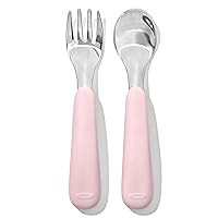 OXO Tot Fork and Spoon Set - Blossom