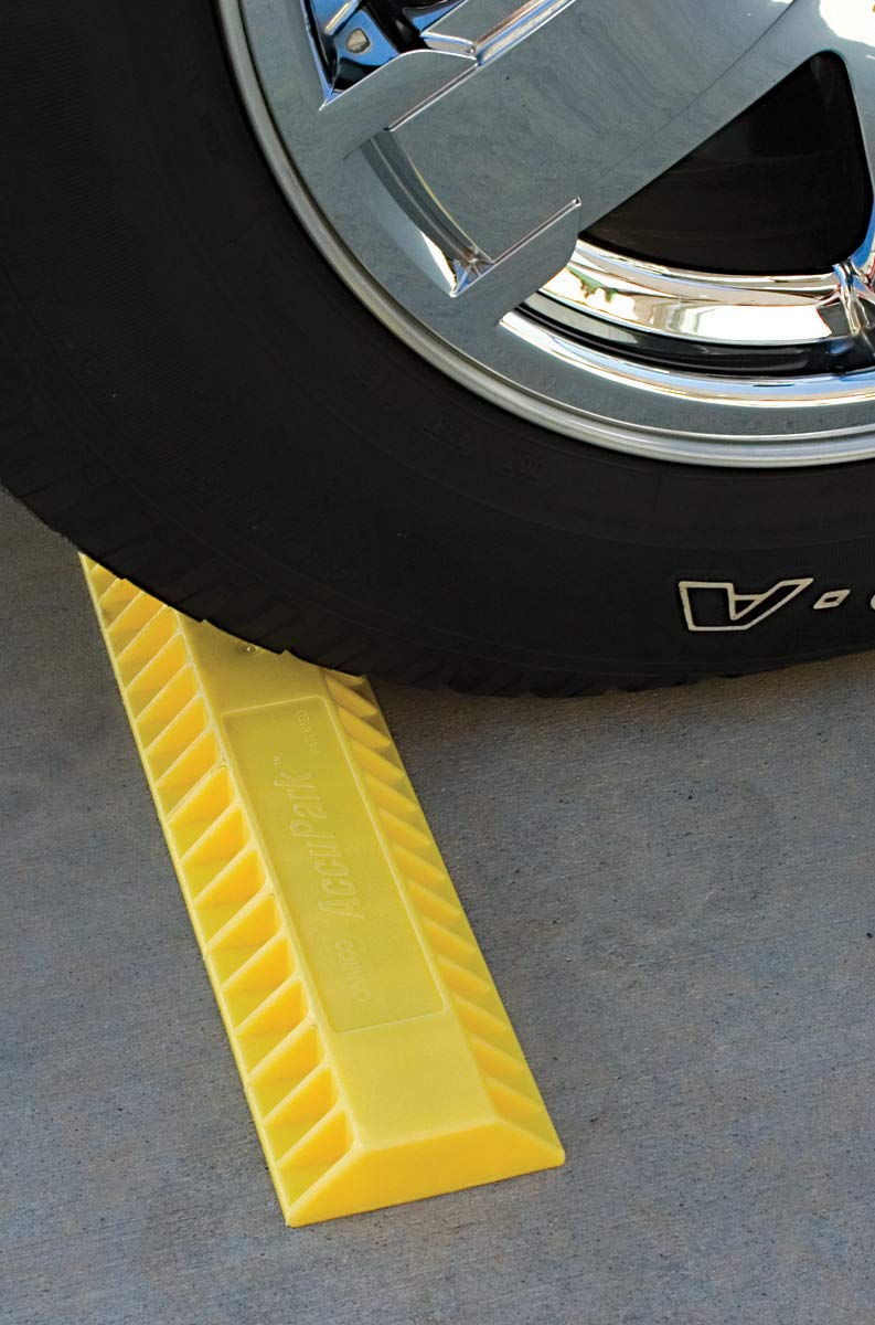 Camco AccuPark Vehicle Parking Aid | Provides A Parking Stopping Point For Your Garage | Yellow (44442)