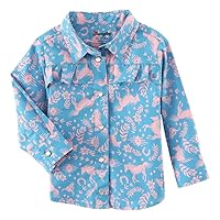 Wrangler Baby & Toddler Girl Shirt - Blue & Pink