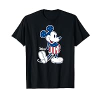 Disney - Mickey Flag Pattern T-Shirt