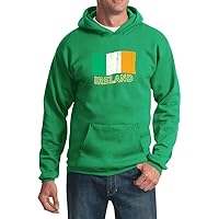 St Patrick's Day Hoodie Distressed Ireland Flag Hoody
