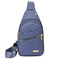 Crossbody Sling Backpack for Women, Small Sling Bag, Chest Bag Daypack Ideal for Travel and Sports (BLUE)