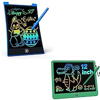 KOKODI 12 inch LCD Writing Tablet Doodle Board+10 Inch Kids Toys LCD Writing Tablet(Green+Blue)