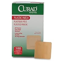 CURAD Plastic Adhesive Bandages, 1.5
