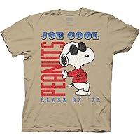 Ripple Junction Peanuts Joe Cool Snoopy Adult Cartoon T-Shirt Officially Licensed