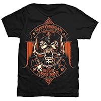 Motorhead Mens T Shirt Black Orange Ace War Pig Band Logo Official