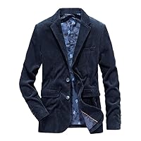 Corduroy Business Blazer Men Spring Autumn Vintage Jackets Cotton Casual Slim Fit Suit Blazer