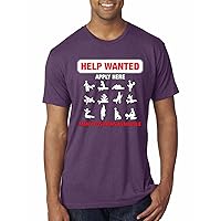 Help Wanted Apply Here Sex Adult Humor Positions Available R-Rated Humor Mens Premium Tri Blend T-Shirt