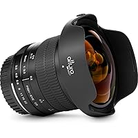 Altura Photo 8mm f/3.0 Professional for Nikon Wide Angle Lens Aspherical Fisheye Lens for Nikon D500 D3000 D3200 D3300 D3400 D3500 D5100 D5200 D5300 D5500 D5600 D7100 D7200 D7500 DSLR Cameras