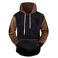 Men's Sweatshirts Hoodies Casual Fashion Monochrome Pullover Hoodie Long Sleeve Sweatshirt Tops Hoodies, S-3XL