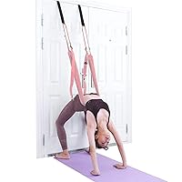 Yoga Fitness Stretching Strap, Adjustable Leg Stretcher Back Bend Assist Trainer, Improve Leg Waist Back Flexibility Home Gym Equipment for Rehab Pilates Ballet Cheerleading Splits Gymnastics