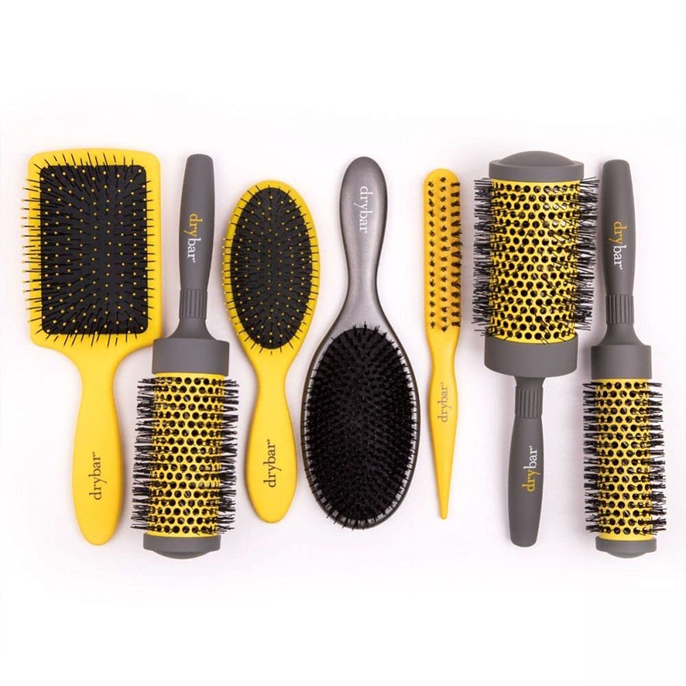 Drybar Super Lemon Drop Detangling Hair Brush | Detangles Hair Without Pulling or Tugging Yellow