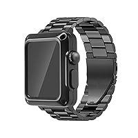 Steel Strap Case for Apple Watch 7 6 SE 5 4 3 se Stainless Steel Mod for IWatch 44mm 42mm 38mm 40mm Luxury Metal Case and Band Protective Cover