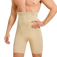 TAILONG Men Tummy Control Shorts High Waist Slimming Body Shaper Compression Underwear Seamless Belly Girdle Boxer Briefs