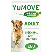 YuMOVE Adult Dog Tablets | Hip and Joint Supplement for Dogs with Glucosamine, Hyaluronic Acid, Green Lipped Mussel | Dogs Aged 6 to 8 | 60 Tablets