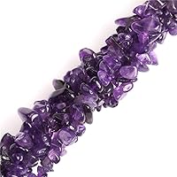 6-8mm Amethyst Beads Natural Stone Gravel Gemstone Chips Beads for Jewelry Making 34