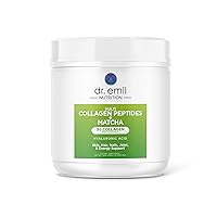 Collagen Peptides Powder - Matcha Green Tea Collagen Powder for Women - Collagen Supplements for Hair, Skin & Nails with Hyaluronic Acid - 9g Protein per Serving