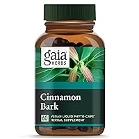 Gaia Herbs Cinnamon Bark, Vegan Liquid Capsules, 60 Count - Glycemic Balance, Organic Cinnamon