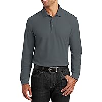 Long Sleeves Polo for Mens Regular-fit Sportwear Golf Polo Lightweight Athletic Polo Shirt for Men