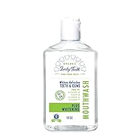 Lucky Teeth Organic Food Grade Peroxide MouthWash - Plus WHITENING - Whitens, Refreshes. Food Grade Peroxide + Essential Oils.