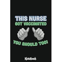 Pro Vaccine This Nurse Got Vaccinated You Should Too Notebook: 6x9 College Ruled Composition Notebook and Journal for Nurses and Nursing Students 110 pages