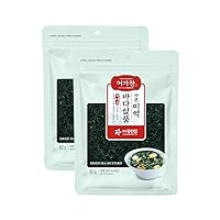 Kwangcheonkim 2 Packs Eogachan Pre-cut Sun-dried Sea Mustard Seaweed (80g, 32 portions x 2 Total 160g) Wakame For Soup Salad, Pure Sea Vegetable Various Seaweed Dishes ワカメ, わかめ, 若布, 和布 미역 자른미역