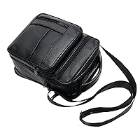 Men's Travel Shoulder Bag Crossbody | Men's PU Leather Small Crossbody Bag - Men's Shoulder Handbag for Change, Phone, Travel, Office, Business, with Zipper