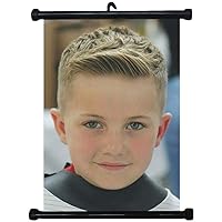 sp217153 Boy Hairstyles Wall Scroll Poster For Barber Salon Haircut Display