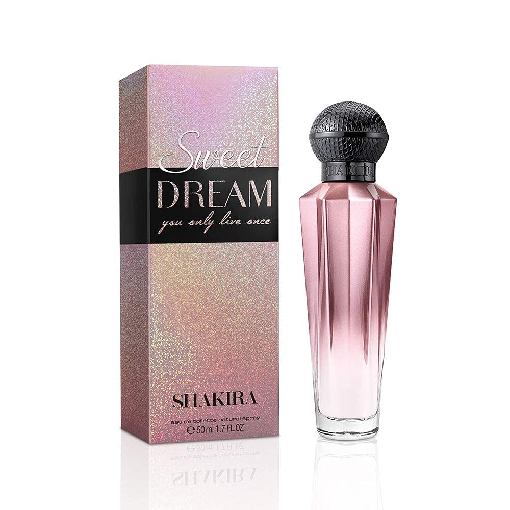 Shakira Perfume - Sweet Dream for Women - Long Lasting - Charming, Romantic and Elegant Fragance - Sweet and Floral Notes - Ideal for Day Wear - 1.7 Fl Oz